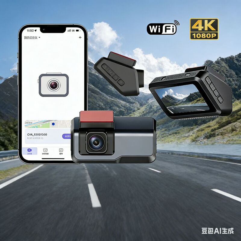 Amazon Cross-Border E-Commerce Hot-Selling Product Ok-731 Dual-Lens 4K+1080P Dual-Recording Dash Cam