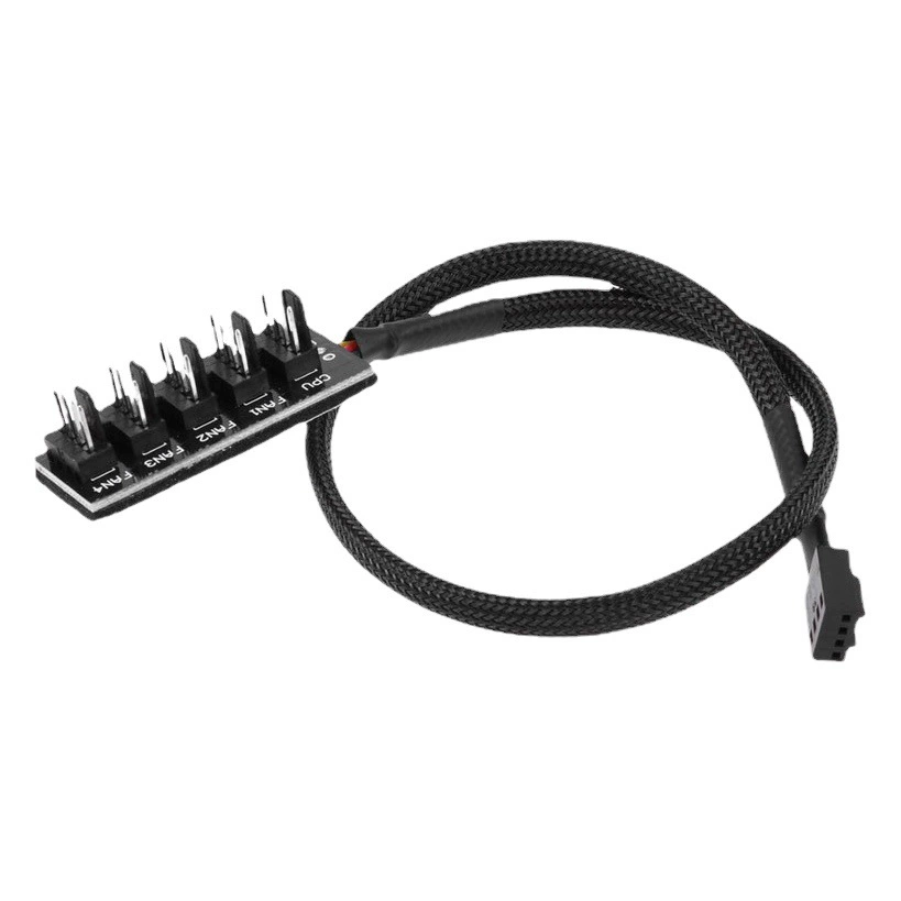 Компьютер CPU 4PIN PWM 1 точка 3 переключатель подключения змеиной кожи 30 см охлаждающий вентилятор передачи