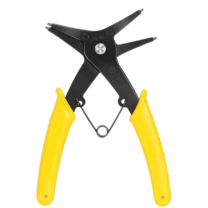Anillo de doble propósito circlip dos-en-uno interno y externo circlip firma resorte desmontaje anillo abrazadera tarjeta interna y externa de doble propósito anillo abrazadera