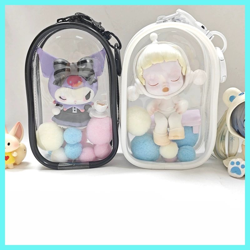 Minifigure, stand to go out, transparent capsule PVC