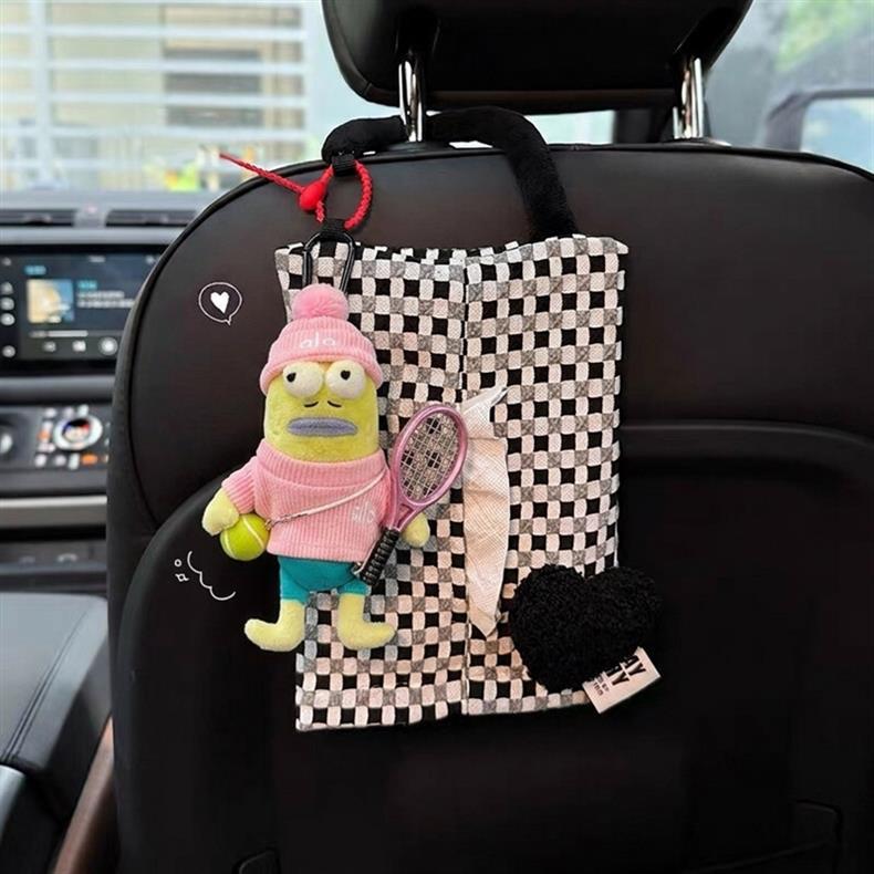 Cute ugly fish car tissue box, car tissue holder, car tissue cover, tissue hanging bag, creative design