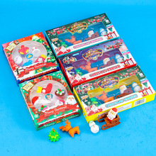 圣诞橡皮擦盒装无痕创意节日礼物礼盒可爱卡通麋鹿雪人幼儿园奖品