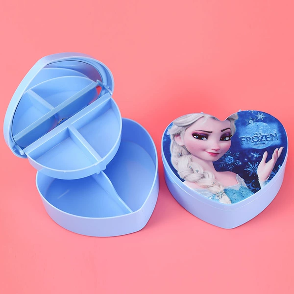 Aisha Blue 【Double -layer grid with mirror box