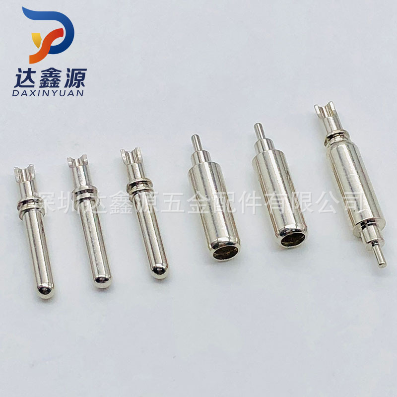 达鑫源定制母孔传感器PCB板连接器2.3焊线式爪簧母孔铜插孔pin针