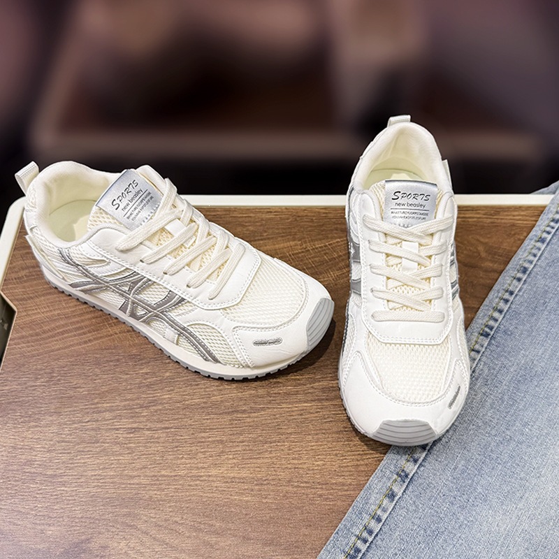 Zapatos de entrenamiento para mujeres con suela gruesa aumentada primavera y verano de 2026 mesh transpirable, deportes de ocio transpirables de verano no sofocan los pies image 5