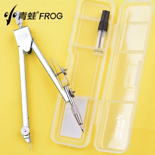 小青蛙金属圆规绘图设计学生文具考试标准工程制图工具套装