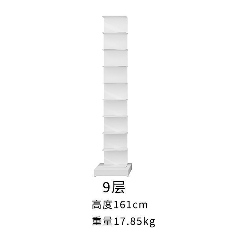 北欧网红隐形创意转角书架落地置物架客厅靠墙小型多层书柜收纳|undefined