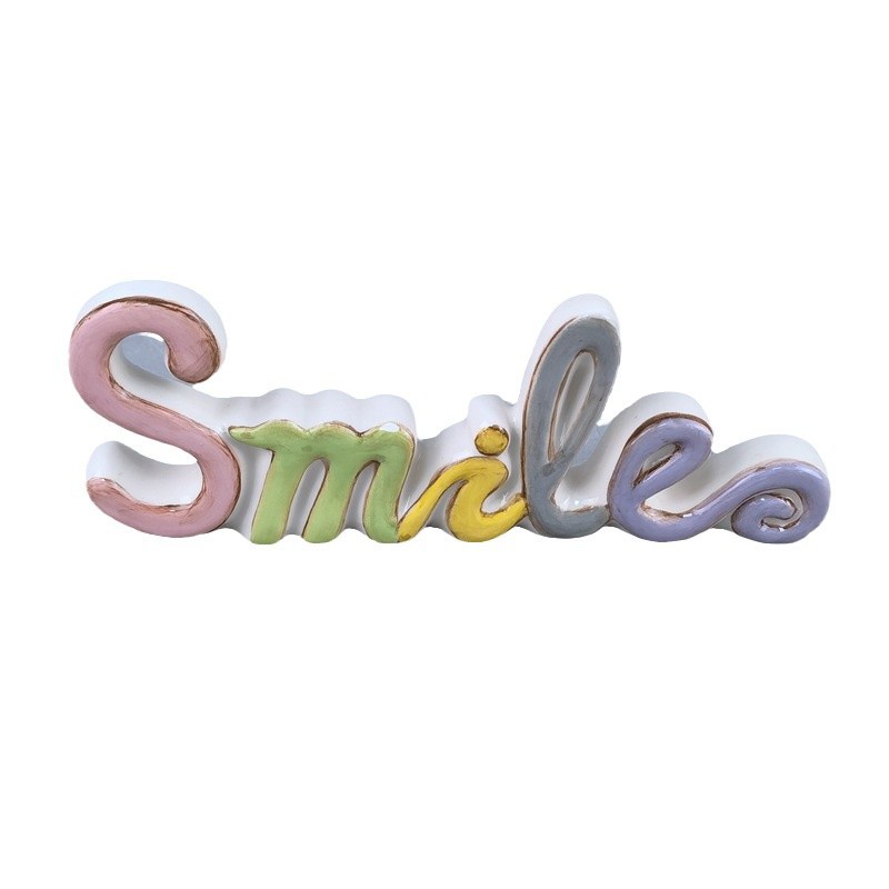 Inglés creativo letras de cerámica decoración de la casa moderna sala de estar escritorio dormitorio regalo de cumpleaños regalo de amor