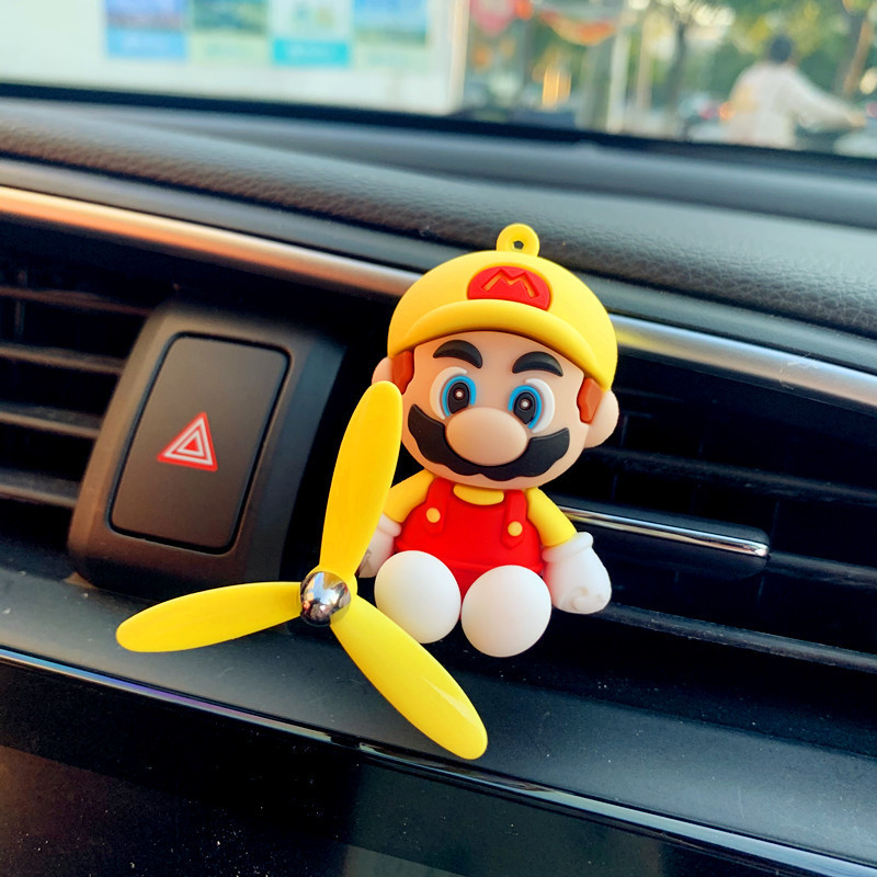 Mario Car Perfume Aire acondicionado Salida de aire Decoración del automóvil Aromaterapia del automóvil Decoración del automóvil Decoración del automóvil Adornos de dibujos animados Fragancia