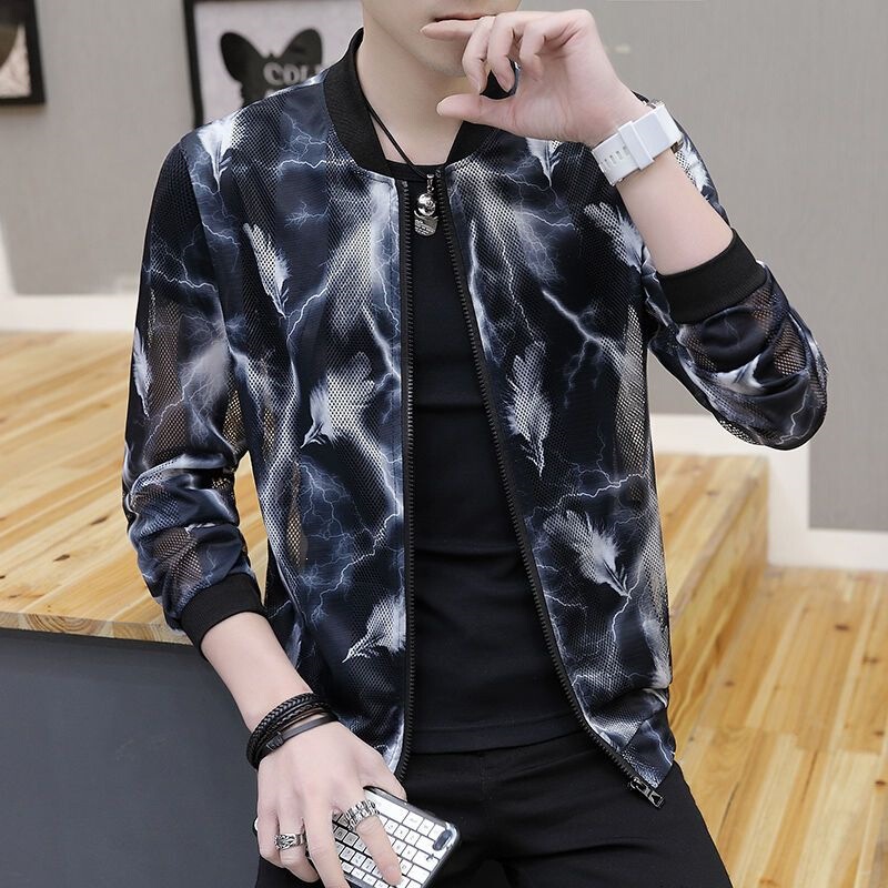 New Style Sun Protection Clothing for Men, Ultra-Thin Outerwear for Outdoor Sports and Leisure, Trendy Ice Silk Summer Jacket New Style Sun Protection Clothing for Men, Ultra-Thin Outerwear for Outdoor Sports and Leisure, Trendy Ice Silk Summer Jacket