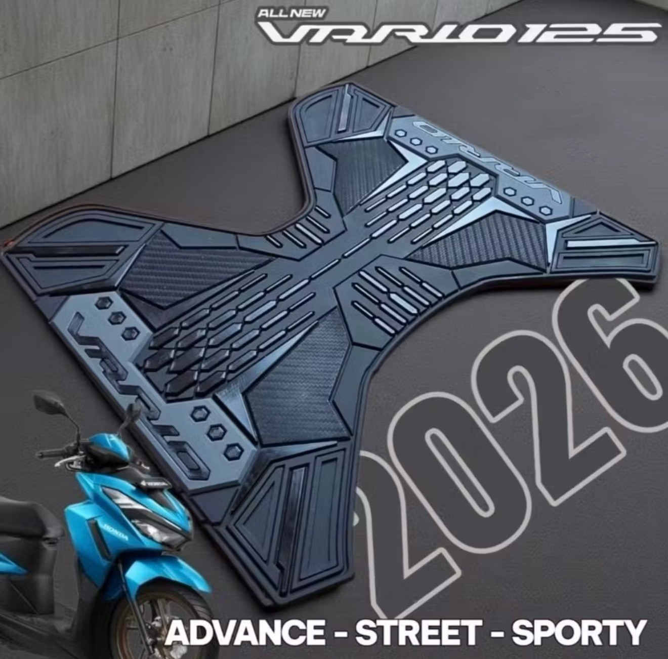 Suitable for the 2026 Honda Vario 125: footrest pad modification, anti-slip footrest for scooters