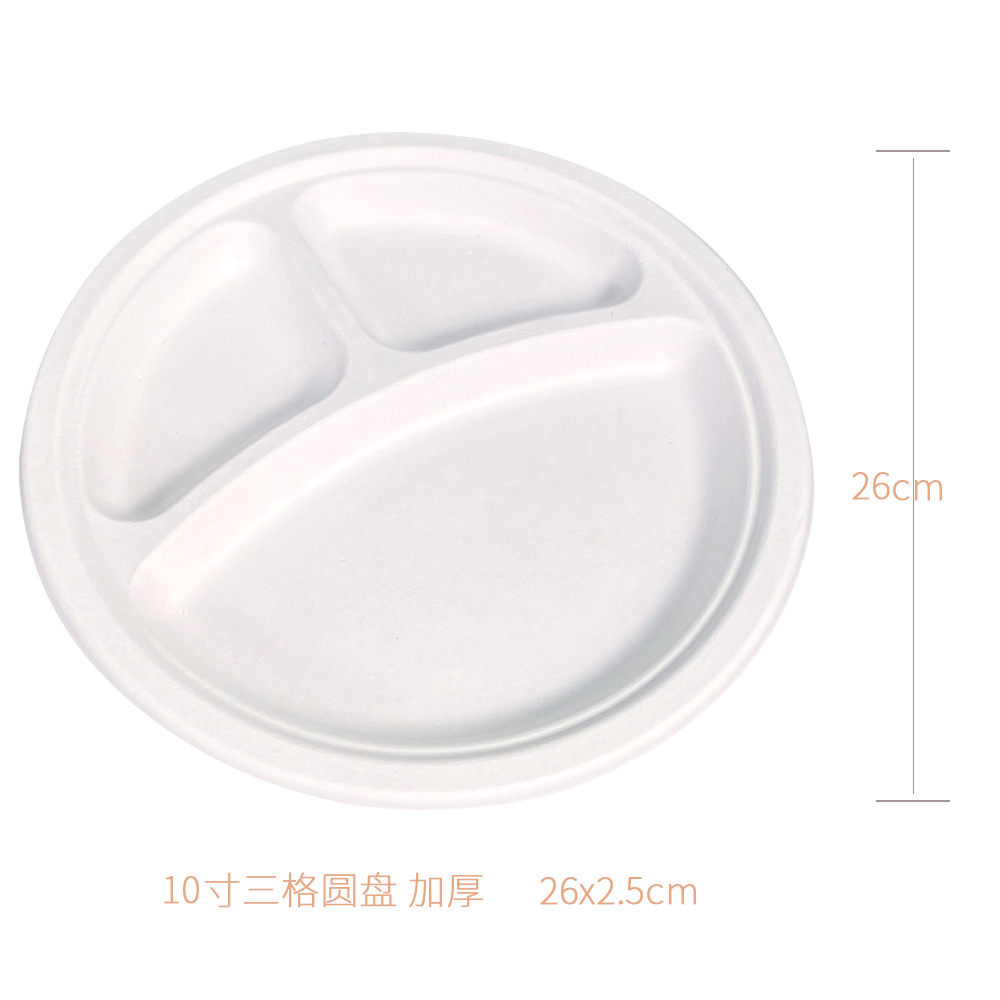 Degradable 6 / 7 / 9 / 10 pulgadas bandeja de papel gruesa desechable bandeja cuadrada de grado alimenticio platos de pastel de verduras fritas baña de azúcar