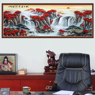 Self-adhesive decorative painting bedroom office feng shui painting living room TV sofa background wall bedside mural landscape wall cloud