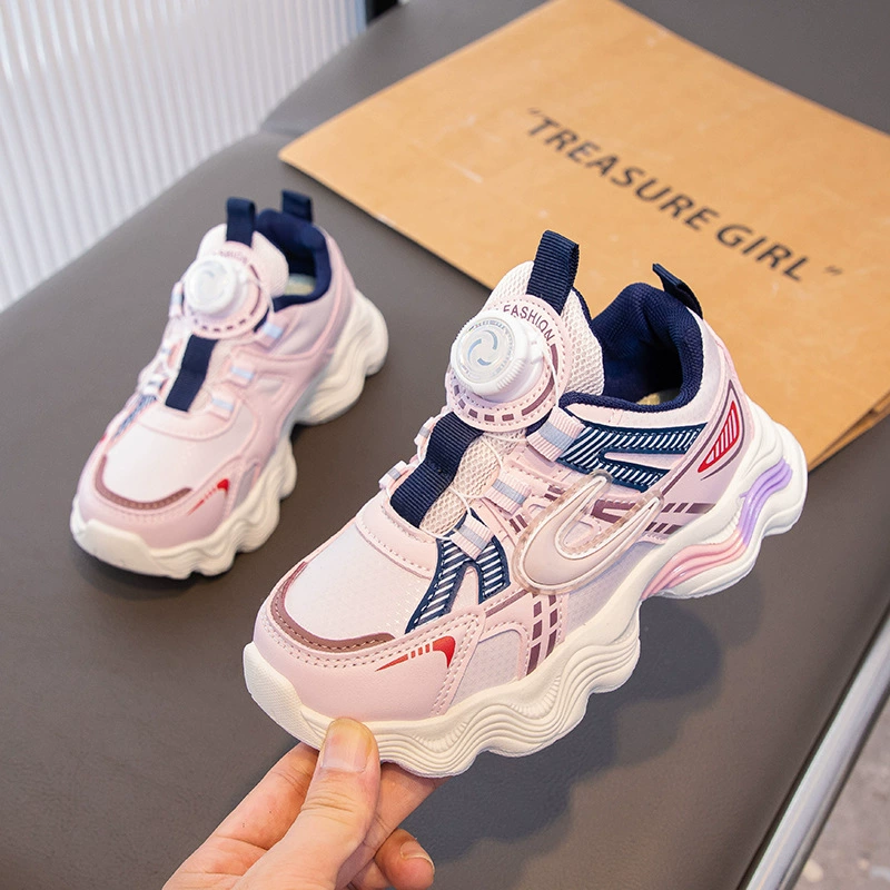 Детская спортивная обувь 2024 осень и зима новые кроссовки для девочек