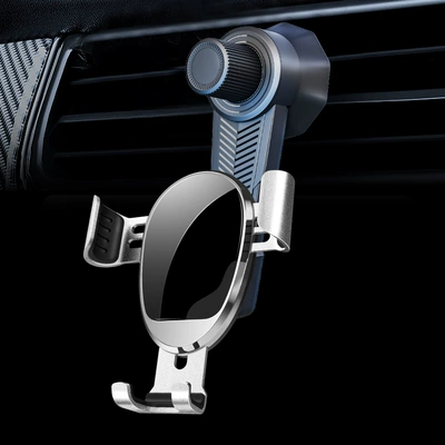 Car phone holder Car Navigation Car Air Conditioning - silver-long-hook-clip-small-speaker