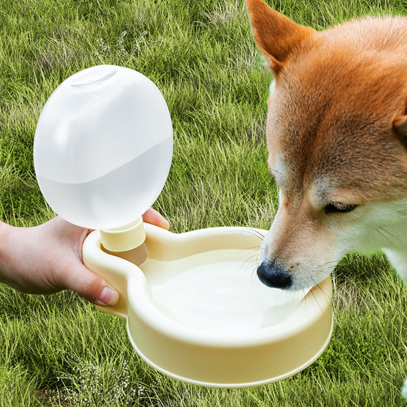 Amarillo lechoso mongol bolsa de agua potable hervidor portátil al aire libre varias veces gran capacidad perro mascota gato suministros por mayor