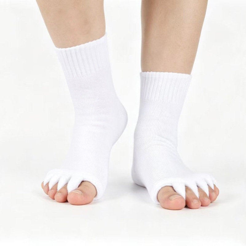 Japanese and Korean Split-Toe Socks Health Massage Yoga Five-Toe Socks Women's Soft Nitrile Cotton Toe Socks Open-Toe Socks
