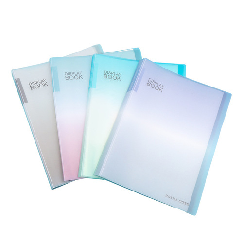 A4 transparent document binder gradient color expandable insert folder, document holder, test paper storage bag, file organizer, music score folder