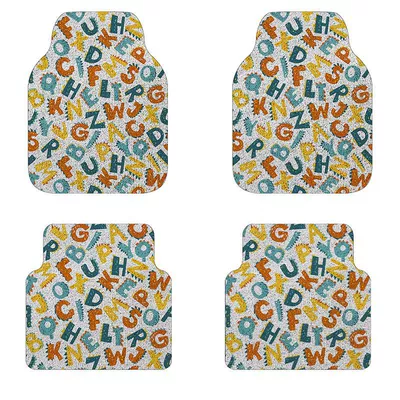 Avtomobil döşəmə paspasları: car mat car SUV foot mat - letter-paragraph-front-row-single-piece-5060cm