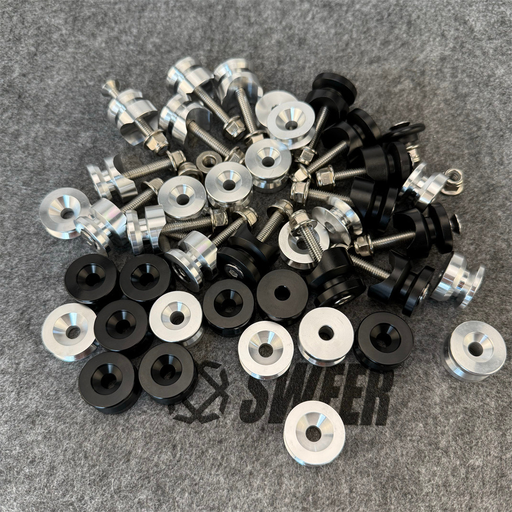 Universal Motorcycle Tail Box Buckle Aluminum Alloy Bottom Screw Kit Tail Box Accessories Kit Brand New Motorcycle Tail Box Accessories Kit
