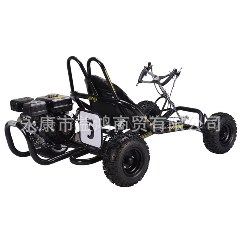 168汽油款手刹方向盘 配6寸飞机轮胎 (2)