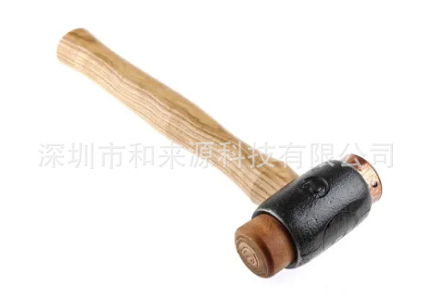 539-097  安装锤, 锻铸铁头, 38.0mm头直径铜；牛皮木