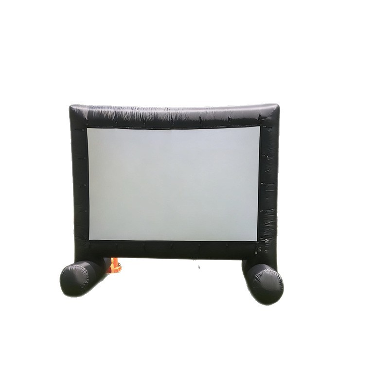 gran pantalla de proyección de publicidad al aire libre inflable pantalla de espectáculo de cine comercial portátil pantalla de modelo de aire móvil