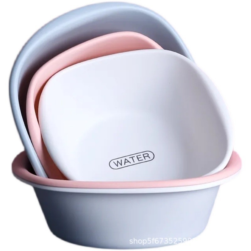 Douyin人気商品【3個セット送料無料】厚みのある家庭用プラスチック洗面器寮学生洗面器ベビーバスタブ|undefined