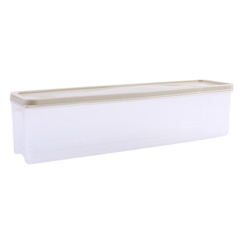 Fideos caja de almacenamiento rectangular refrigerador de plástico caja de conservación de alimentos con tapa cocina granos alimentos fideos caja de sellado