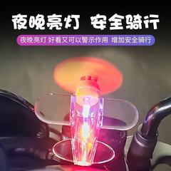 車載バックミラー風力回転発光小型飛行機創意電気自動車オートバイLED発光飛行機置物