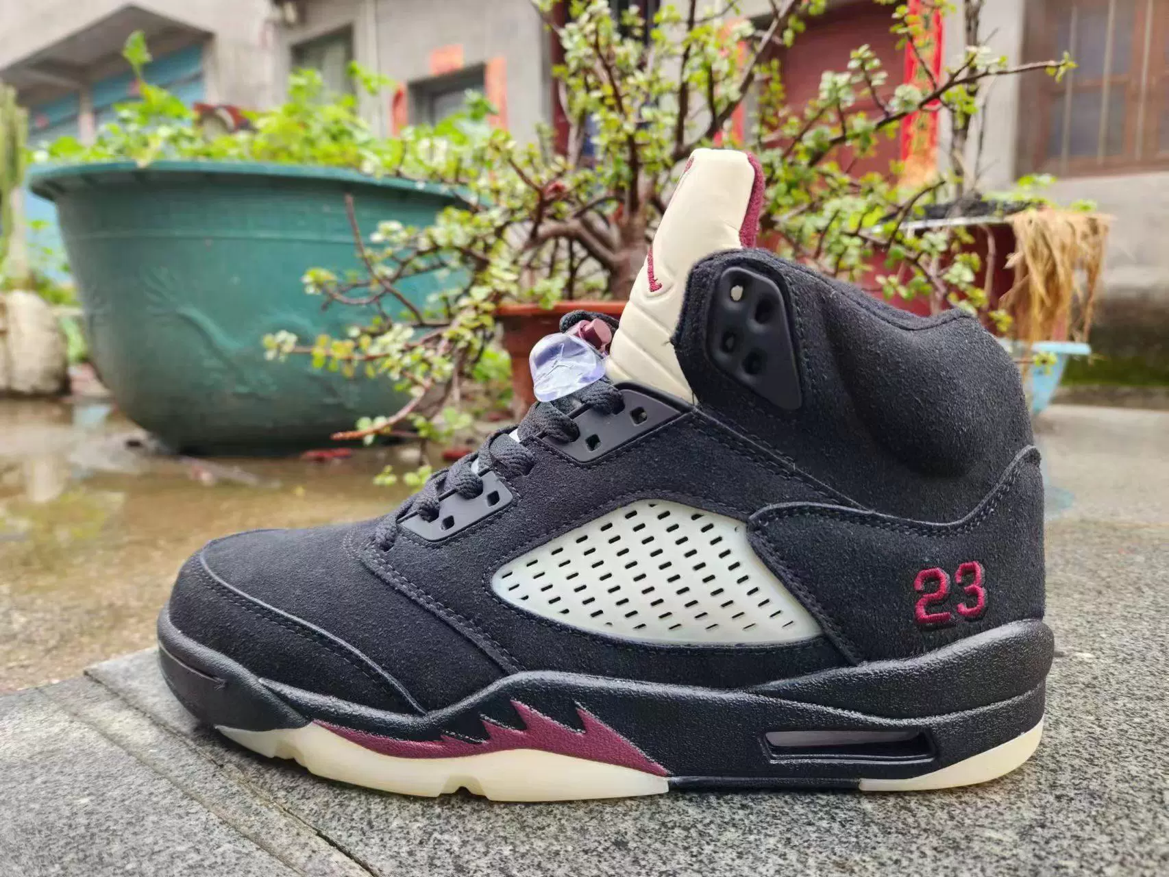 Putian Pure Original Shoes AJ5 White and Blue Candy Bull Chameleon Black Yellow Black Gray Mandarin Duck Qiao 5 Sports Men's and Women's Basketball Shoes