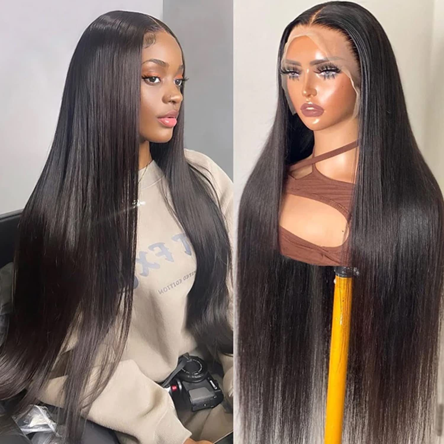 13*4straight human hair wigs