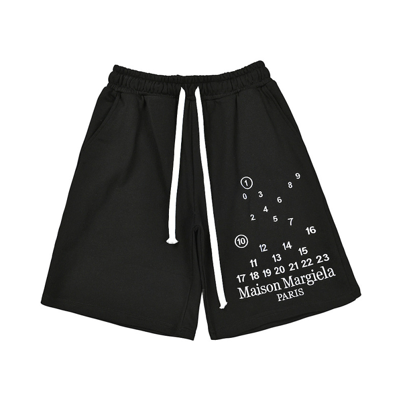 M6 四隅ステッチ刺繍スポーツカップルショーツアメリカンカジュアルルーズストレート 5 点ショーツ通気性|undefined