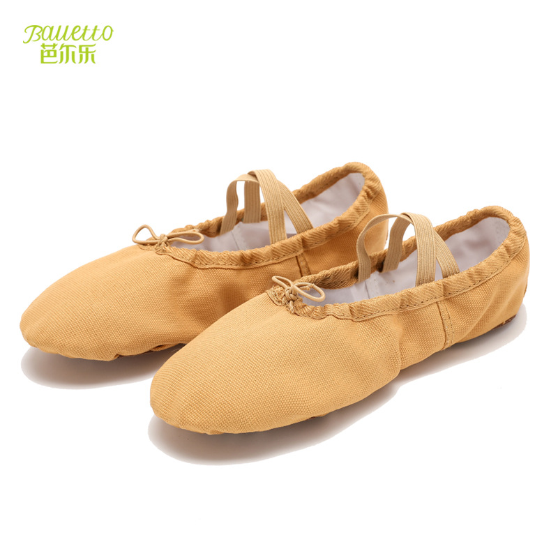 Body Practice Shoes Lace-up Adult Children's Dance Shoes Women's Soft Bottom Shoes Men's Cat Claw Shoes Ballet Shoes camel Teachers