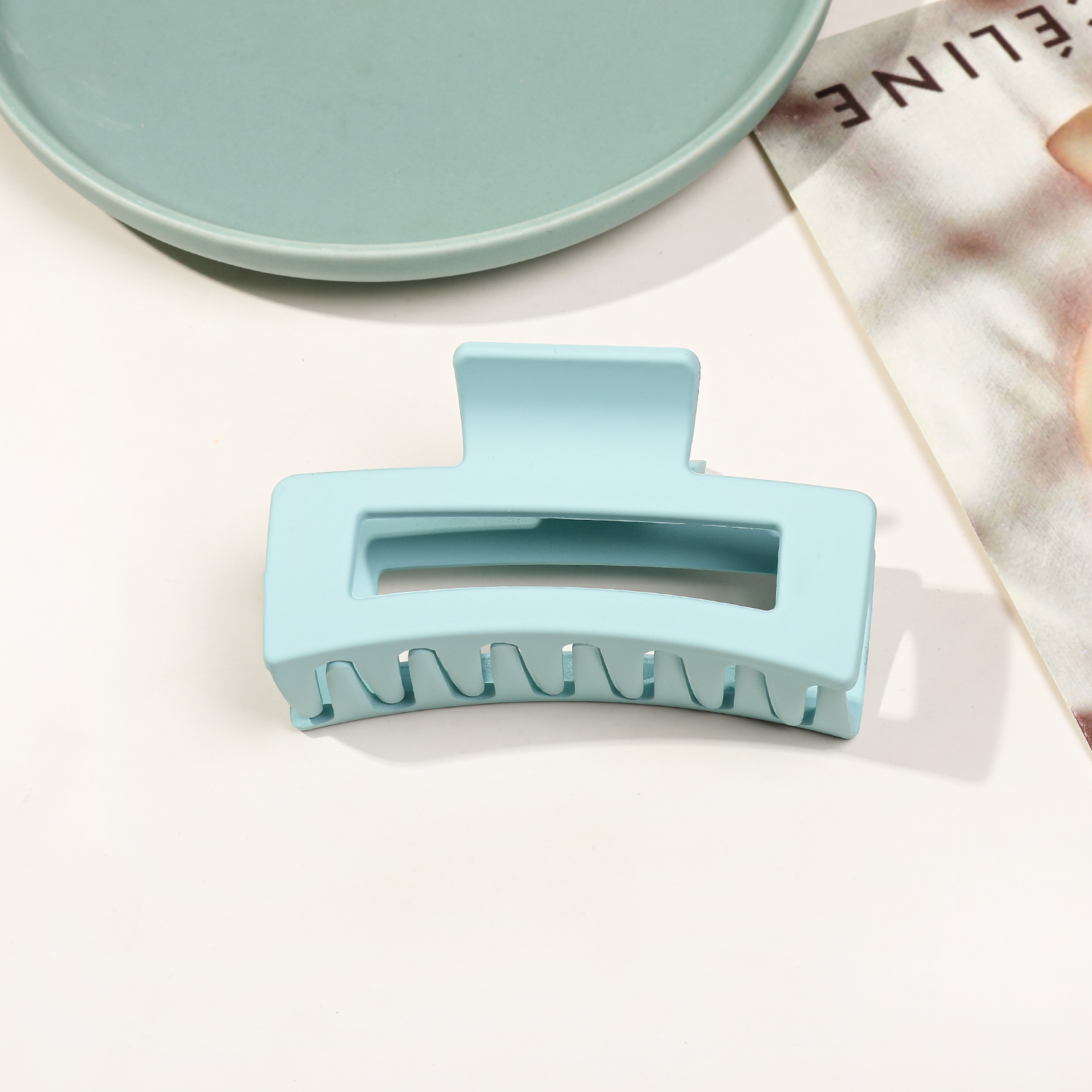 8.5cm 사각 반투명 하늘색 29