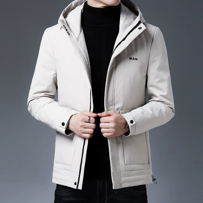 Winter hoody, men's colored down jacket, 2021 collection