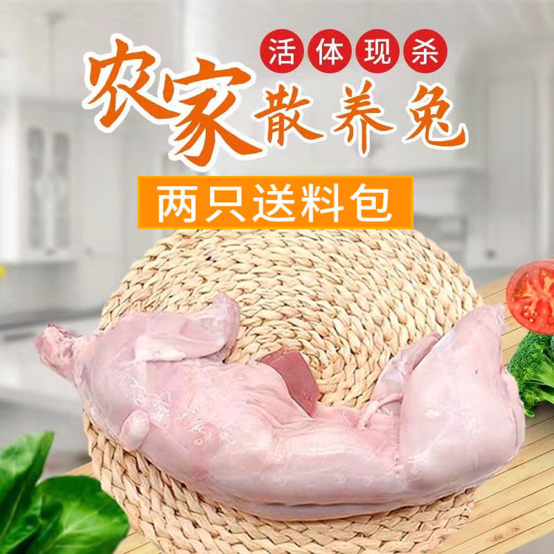 fresh Domesticated Rabbit Rabbit meat Rabbit Freezing vacuum 2.3 Jin/One piece wholesale Cross border