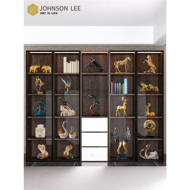 Living Room Wine Cabinet Wine Rack Small Decorative Ornaments Home Room Indoor Creative European Tv Cabinet Crafts