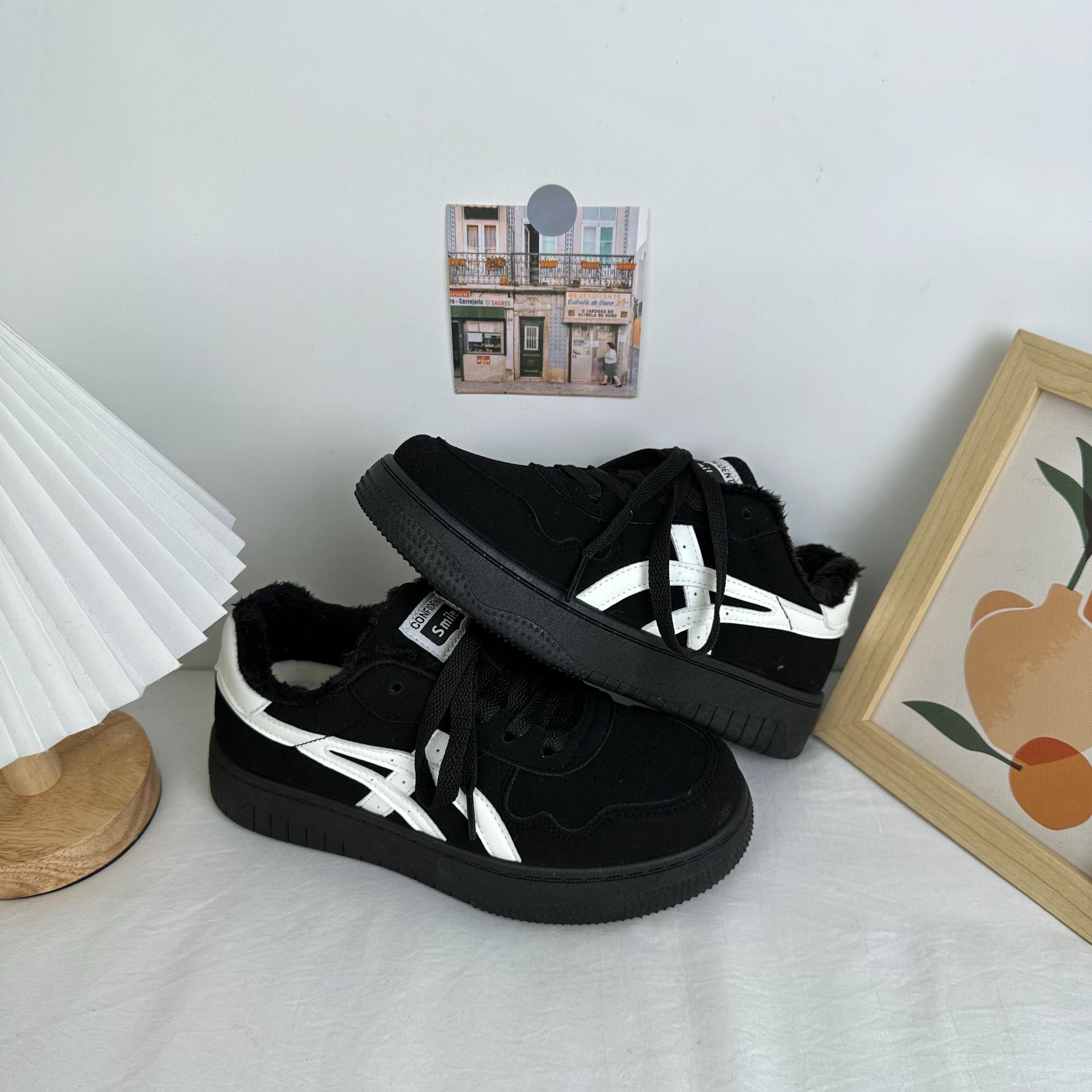 Yuanbo 2025 invierno nuevos zapatos de algodón ropa exterior de mujer más zapatillas de terciopelo versión coreana de zapatos de mujer cálidos casuales de todo fósforo image 7