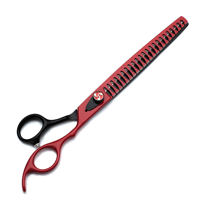 8寸红黑色鱼骨剪