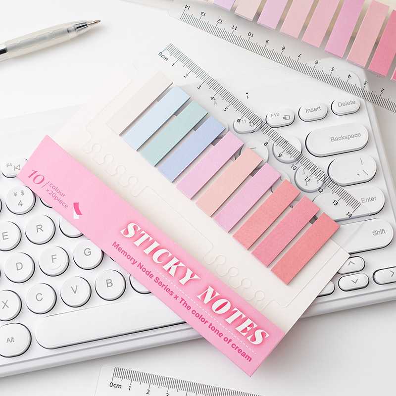 Post-it tablas de índice de barras para estudiantes de papel de notas de alto valor de cara pegatinas de papel de notas cuaderno se puede pegar