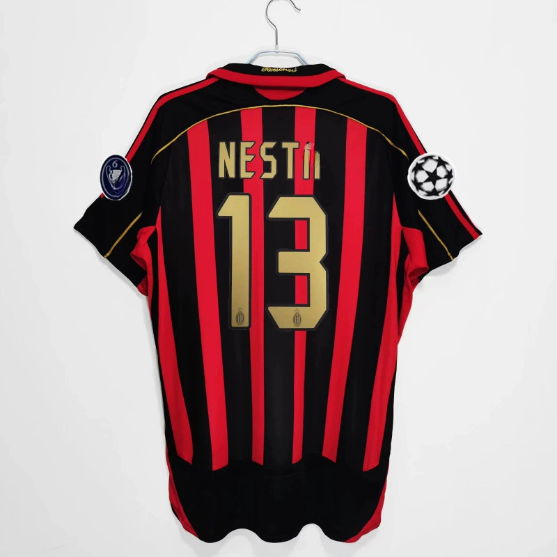 Ретро-футболка 0607AC22 Kakanestama R Tini Inzagi Pirlo длинные рукава, футболка для футбола