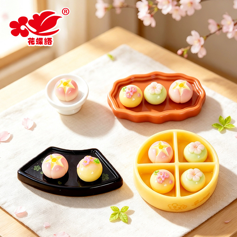 Original New Autumn and Winter Themed Japanese-Style Miniature Pastries, DIY Dollhouse Realistic Dessert Resin Ornaments