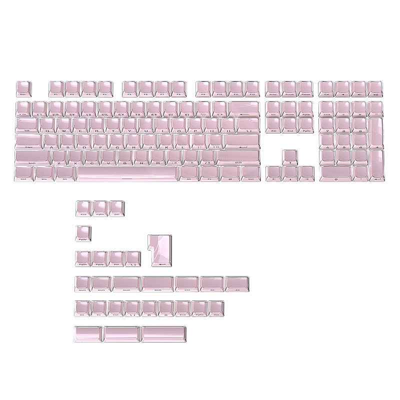 现货侧刻果冻系列键帽PC透明wooting磁轴机械键盘-0EM高度136键|undefined