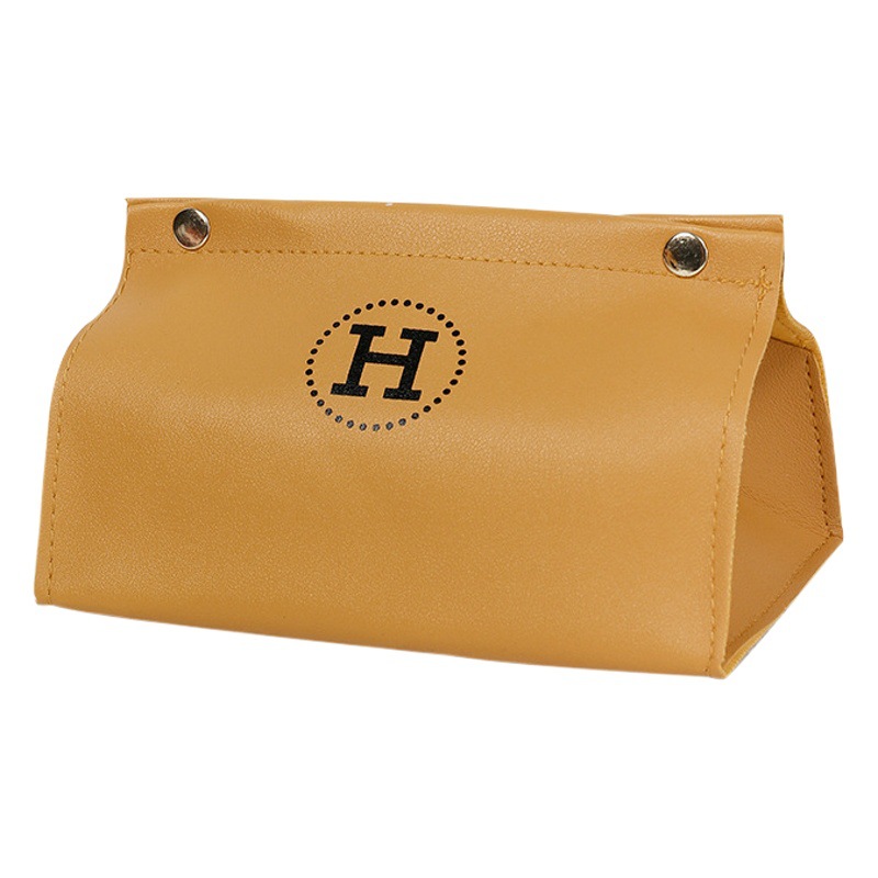 Nuevo hotel de estilo nórdico caja de pañuelos de cuero ins estilo hogar sala de estar de almacenamiento de escritorio caja de pañuelos de cuero PU