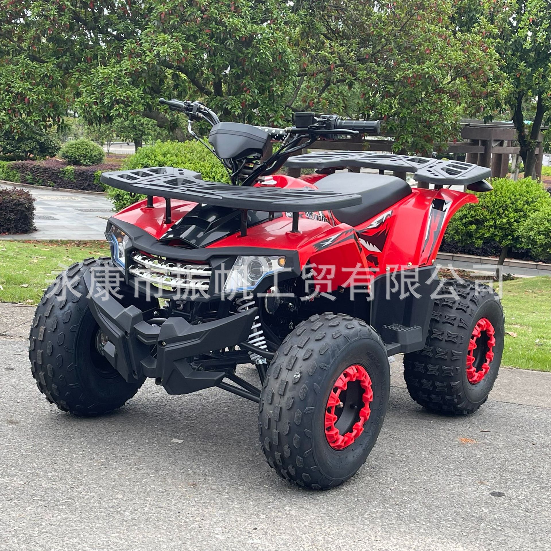 Cuatrimoto Todoterreno Eléctrica Little War God ATV, Cuatrimoto de Gasolina 125 para Adultos, Motocicleta de Montaña