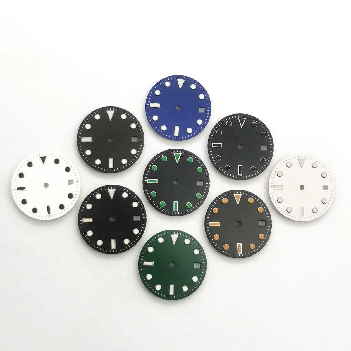 Аксессуары для модификации часов: 28,5-мм безбрендовый дополнительный циферблат с люминесцентным покрытием, подходит для механизмов 8215/NH35.