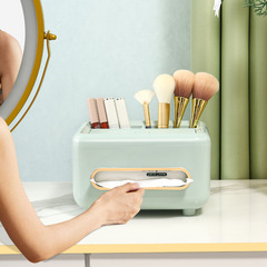 Huish Lightweight Luxury Tissue Box Living Room High-End Tissue Box Coffee Table Multi-Function Remote Control Storage Box Desk Makeup Box