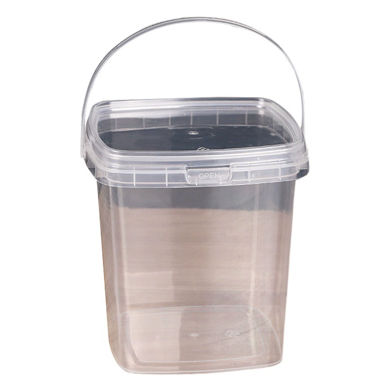 Фабрика продает оптом квадратная бочка прозрачная пластиковая бочка упаковка бочка портативная бочка маленькая бочка химическая бочка pp с крышкой скидка