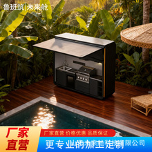 源头工厂批发 户外移动厨房设备 不锈钢多功能摆摊小吃车